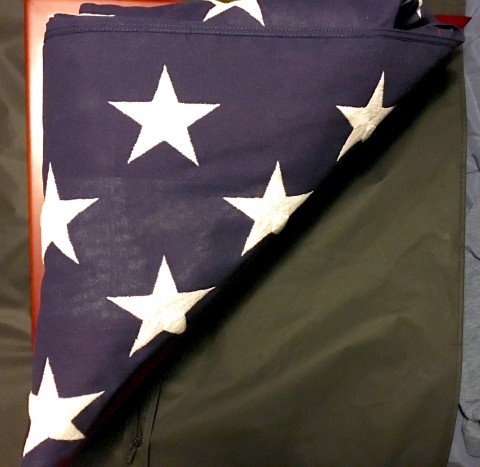 The flag from my father's casket.